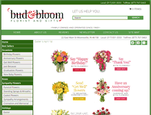 Tablet Screenshot of budandbloomflorists.com